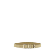 Valentino Garavani Beige Suede Leather Regular Belt