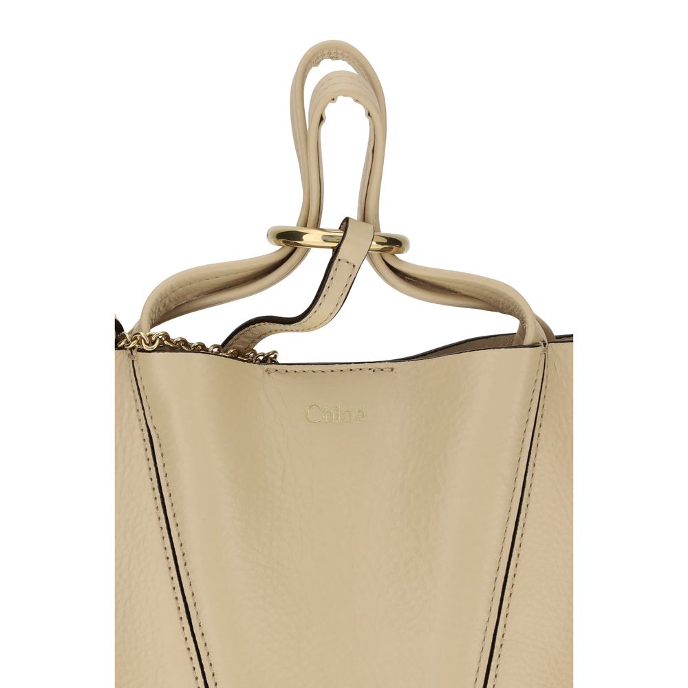 Chloé Beige Calf Leather Shoulder Bag