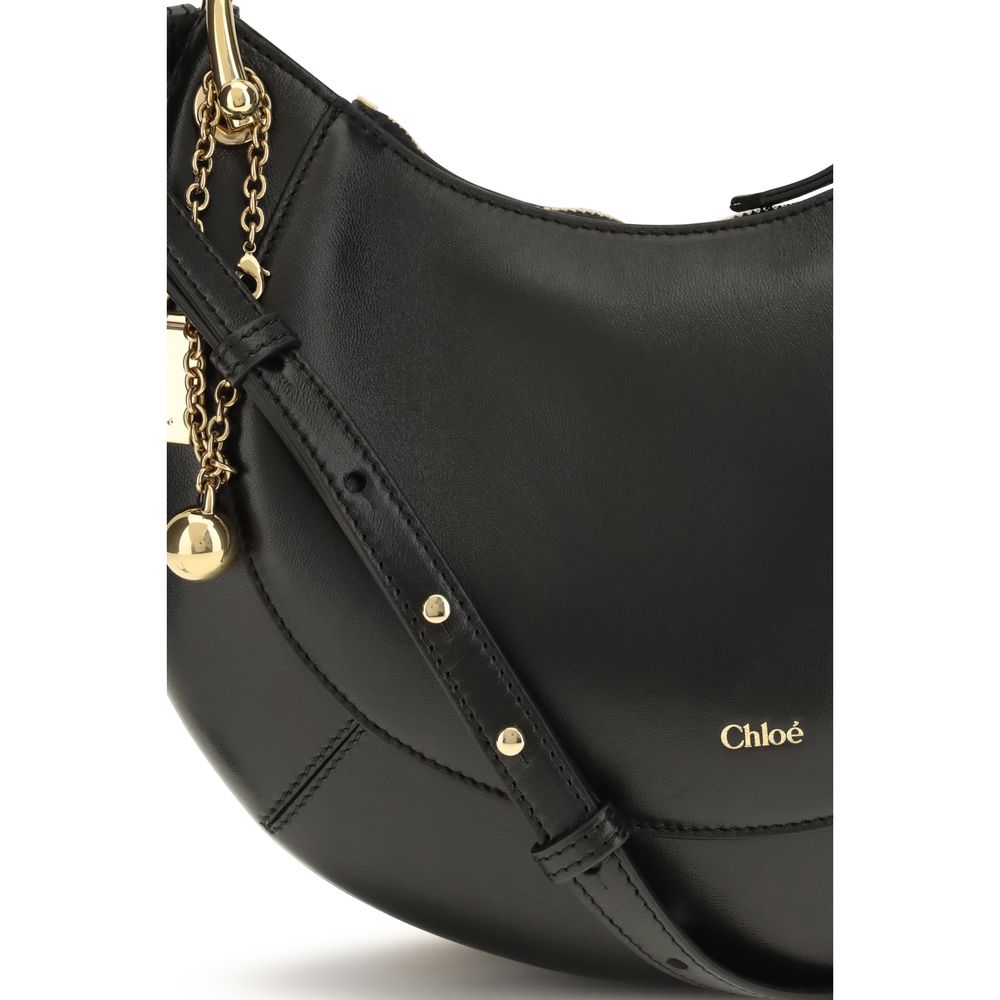 Chloé Black Calf Leather Shoulder Bag