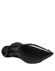 Dolce & Gabbana Black Mesh Ankle Boots