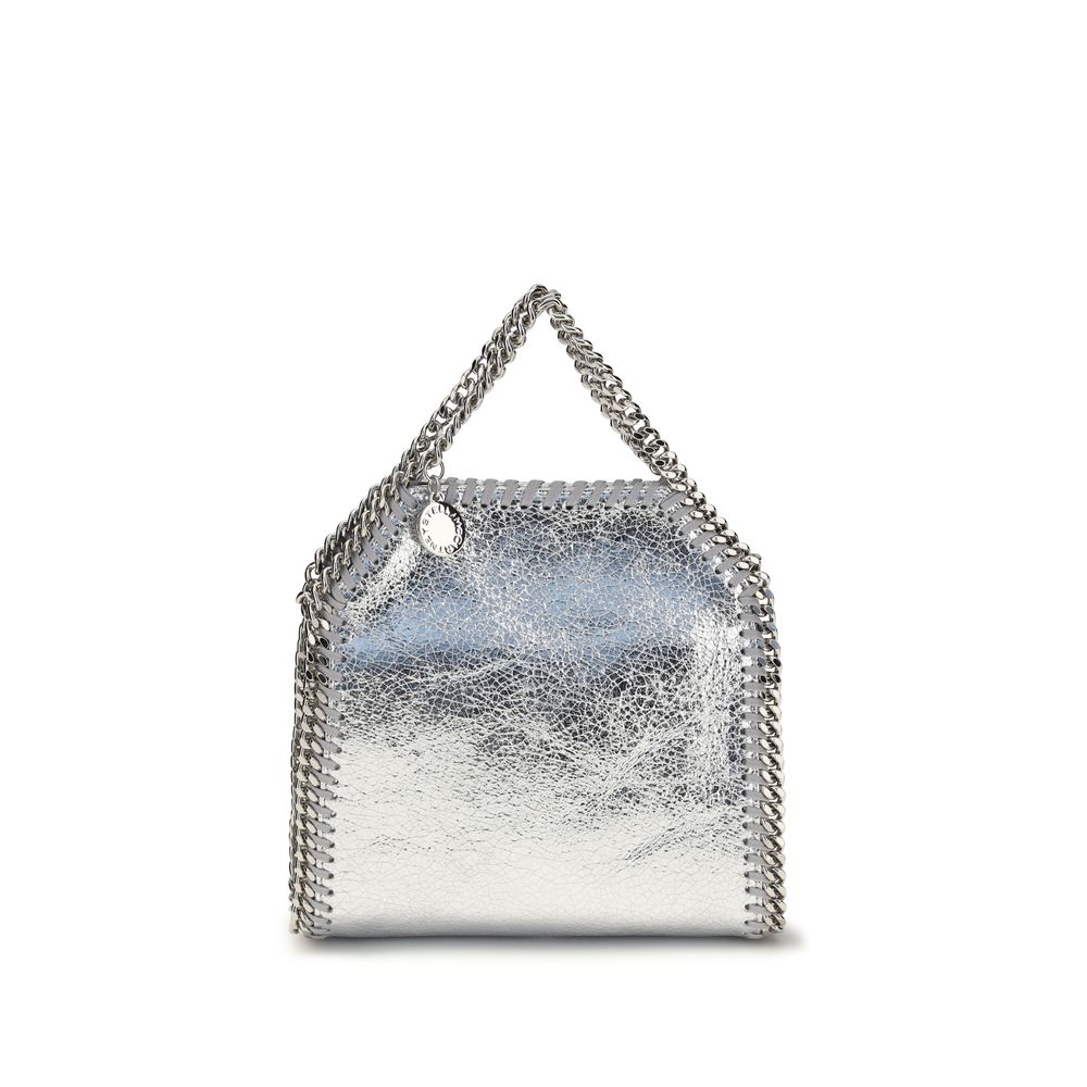 Stella McCartney Silver Metallic-effect eco leather Shoulder Bag