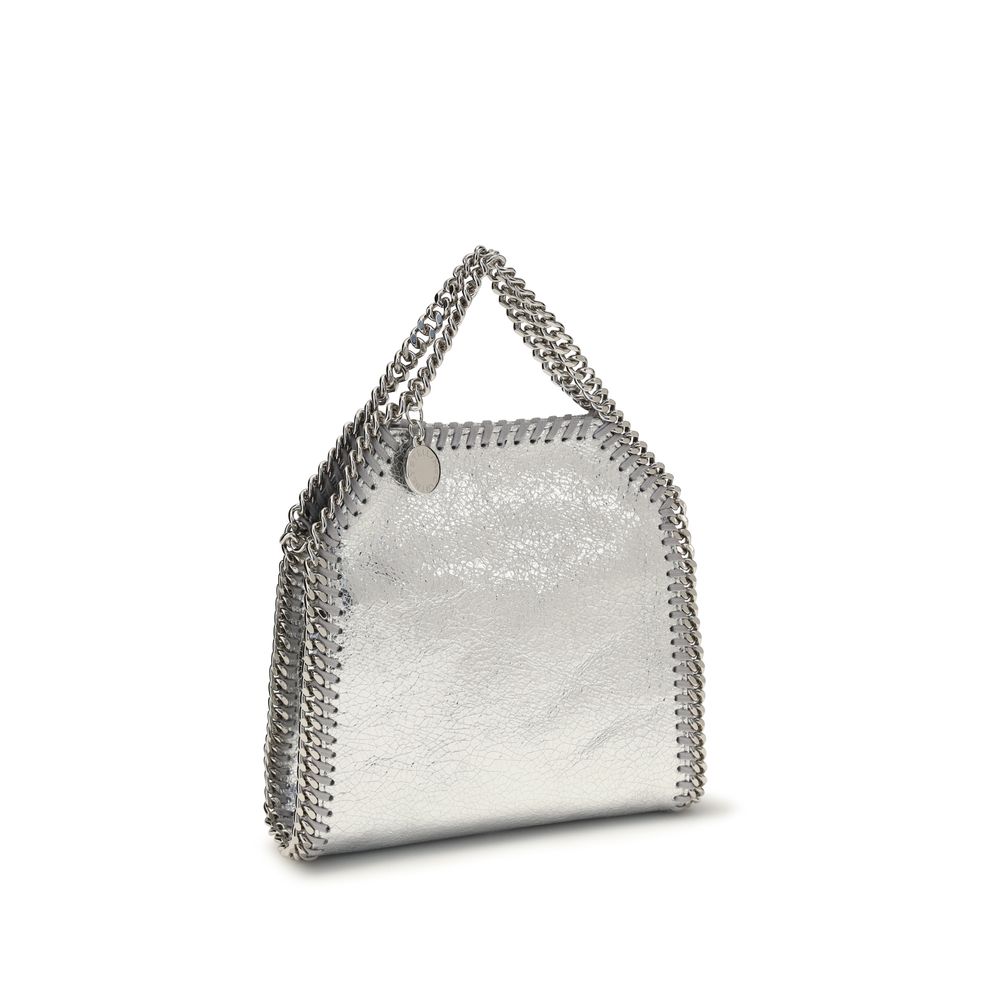Stella McCartney Silver Metallic-effect eco leather Shoulder Bag