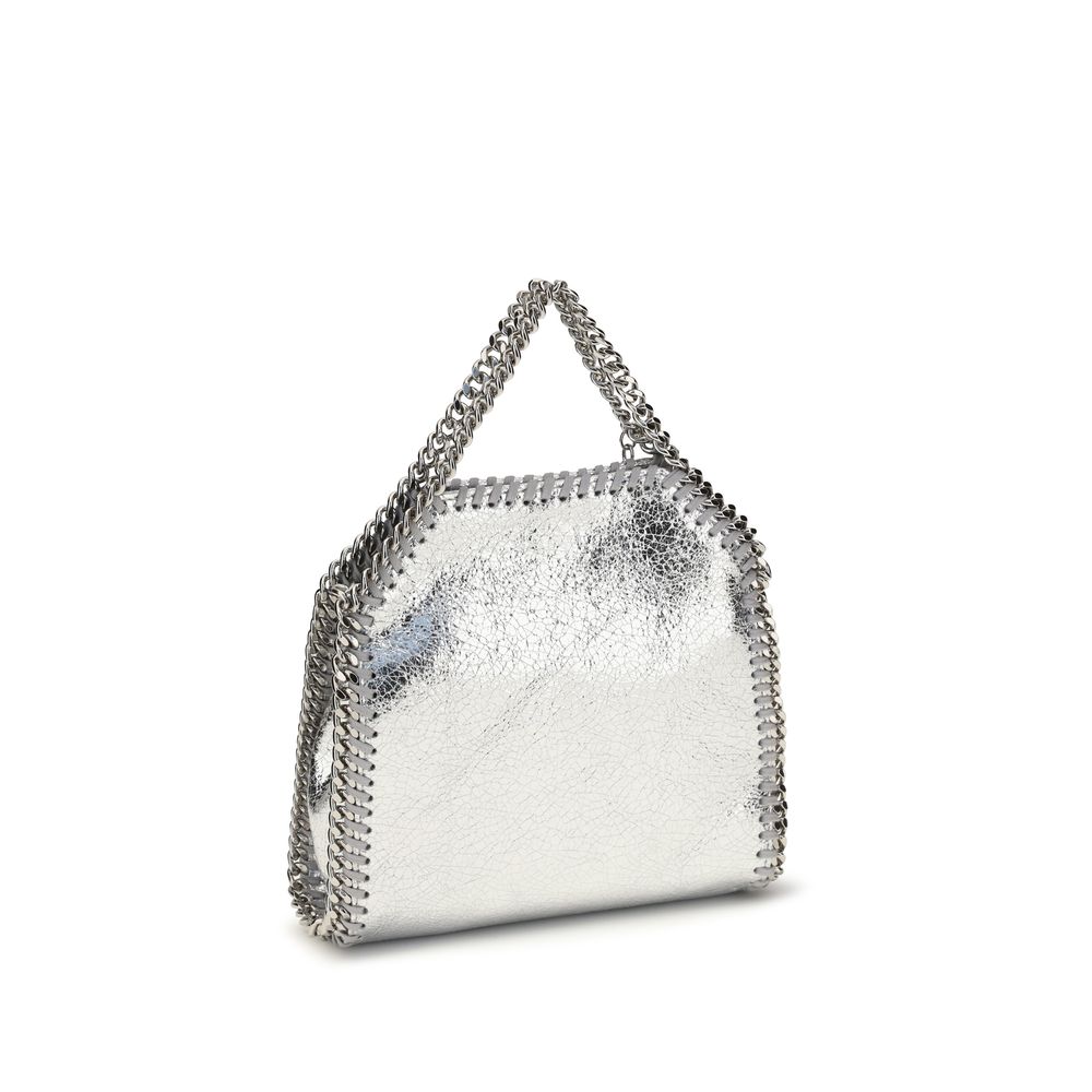 Stella McCartney Silver Metallic-effect eco leather Shoulder Bag
