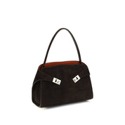 Ferragamo Brown Calf Leather Shoulder Bag