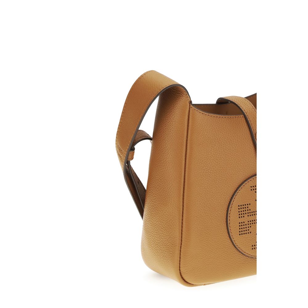 Tory Burch Brown Calf Leather Shoulder Bag