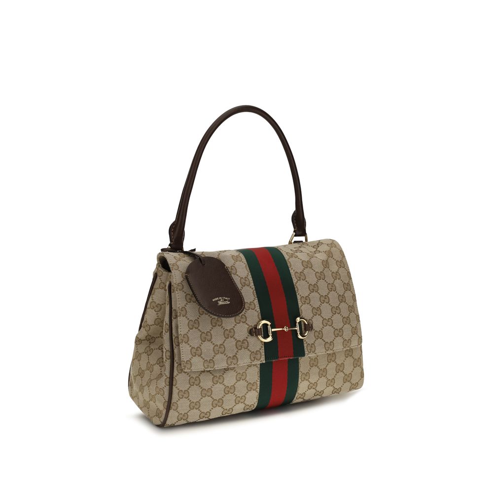 Gucci Beige GG Fabric Handbag