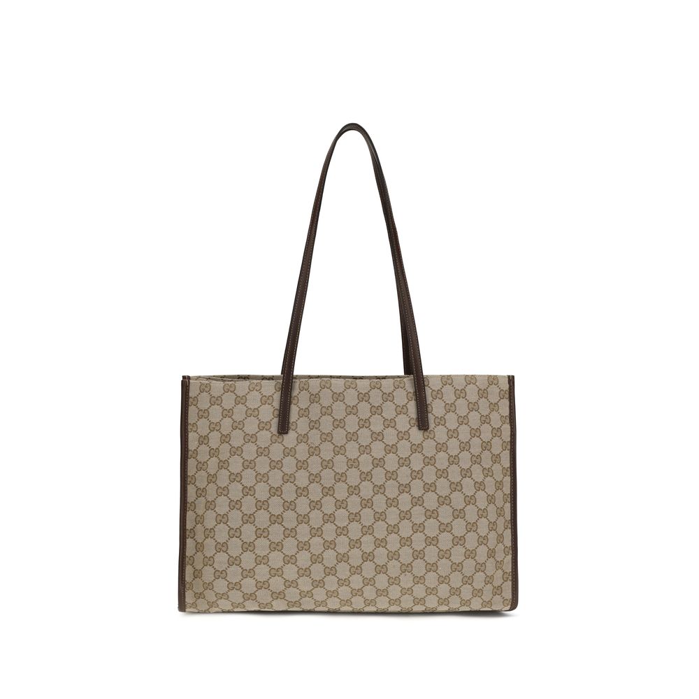 Gucci Beige GG Fabric Tote Bag