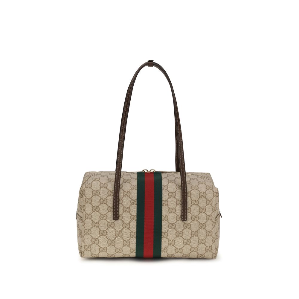 Gucci Beige GG Fabric Shoulder Bag