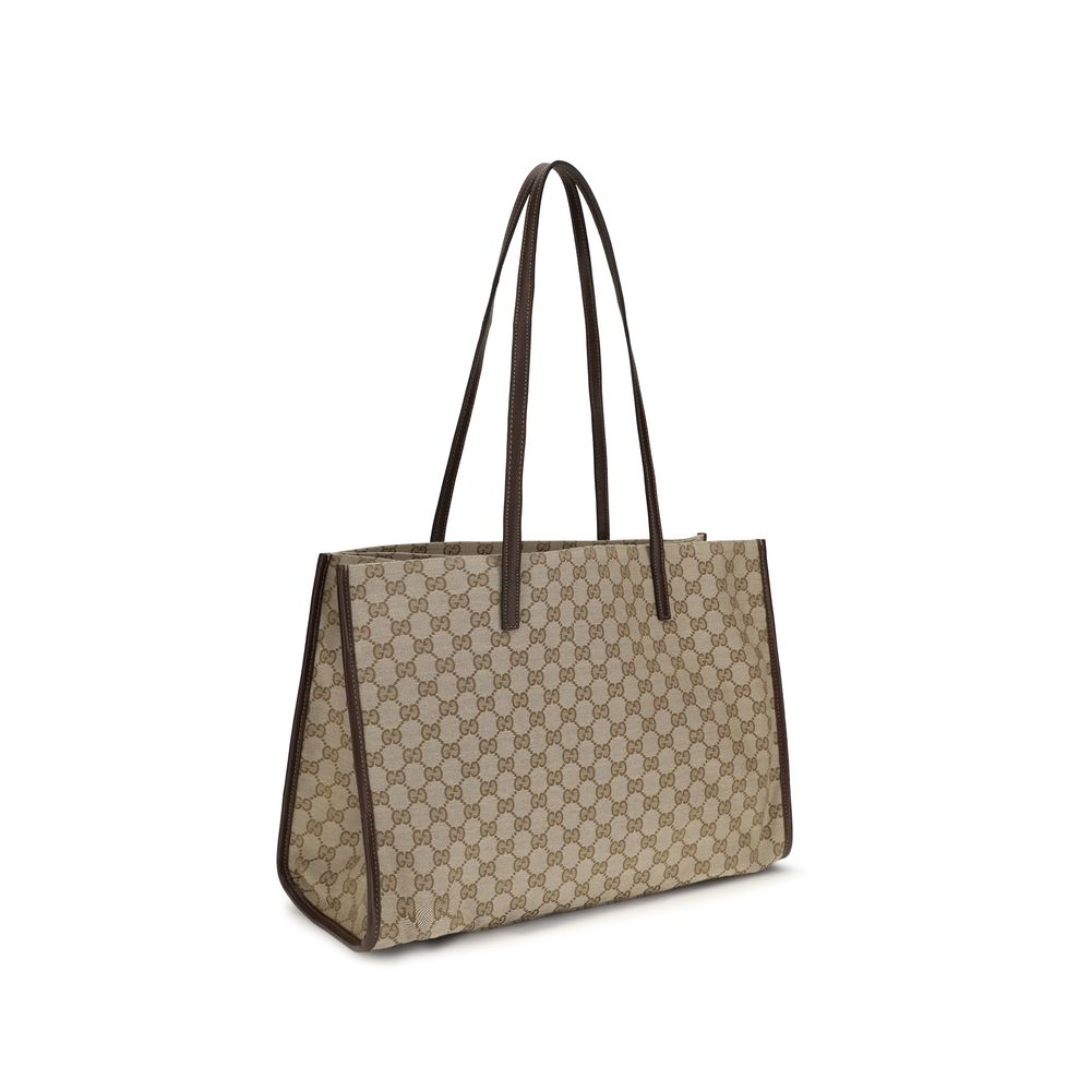Gucci Beige GG Fabric Tote Bag