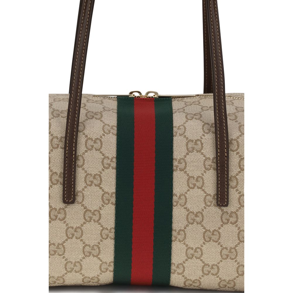 Gucci Beige GG Fabric Shoulder Bag