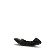 Gucci Black Calf Leather Ballet Flats