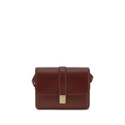 Khaite Bordeaux Calf Leather Shoulder Bag