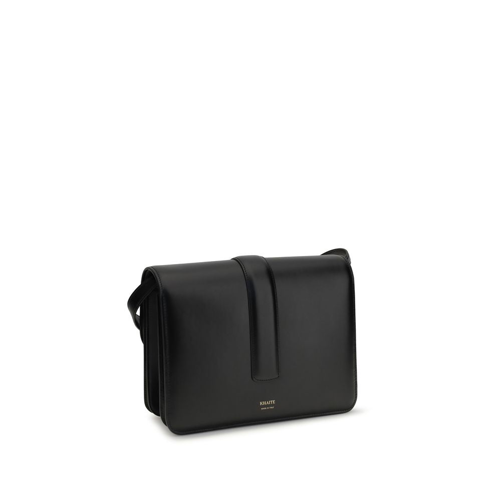 Khaite Black Calf Leather Shoulder Bag