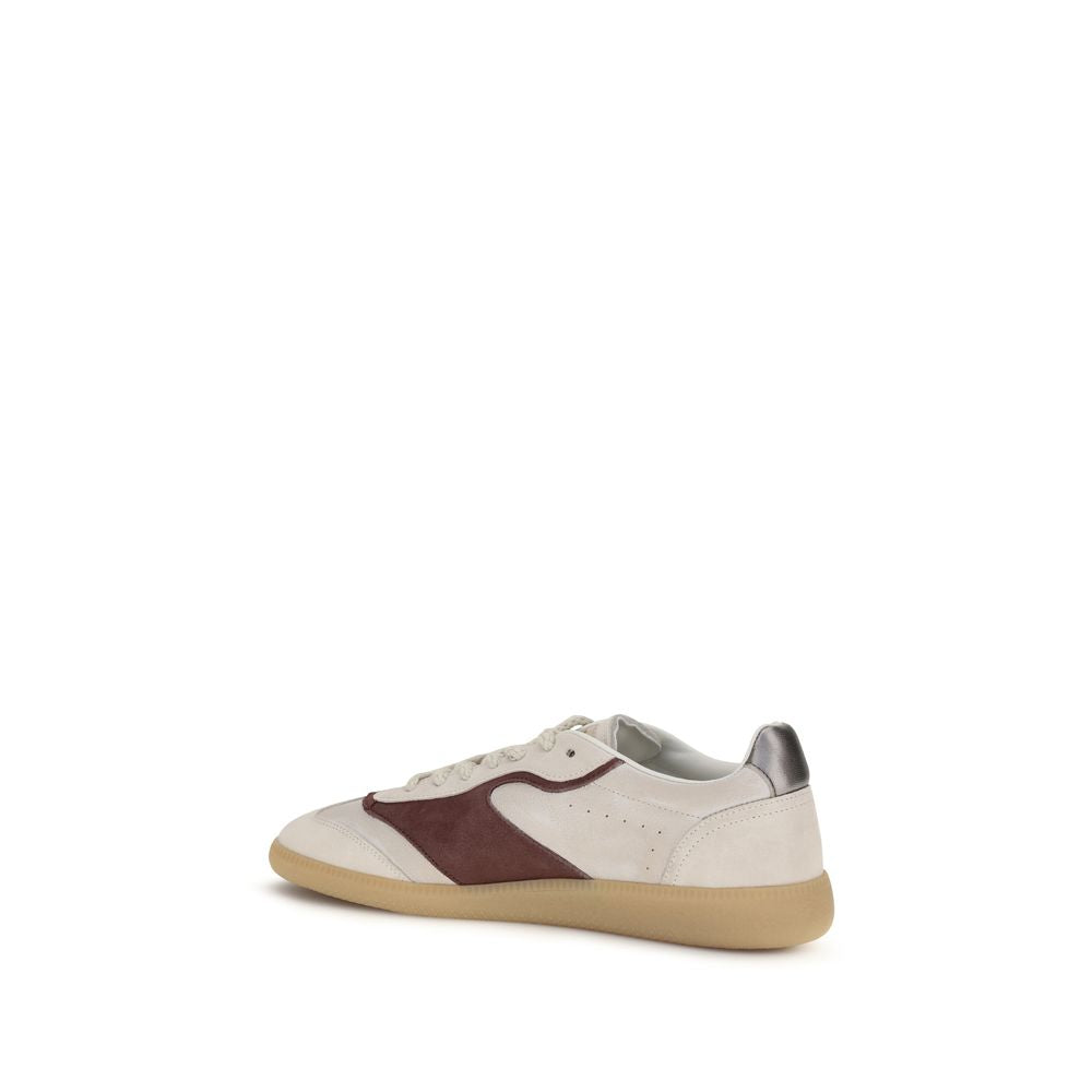 Dsquared² Beige Calf Leather Low Top Sneakers