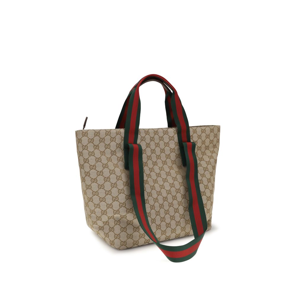 Gucci Beige GG Fabric Shoulder Bag