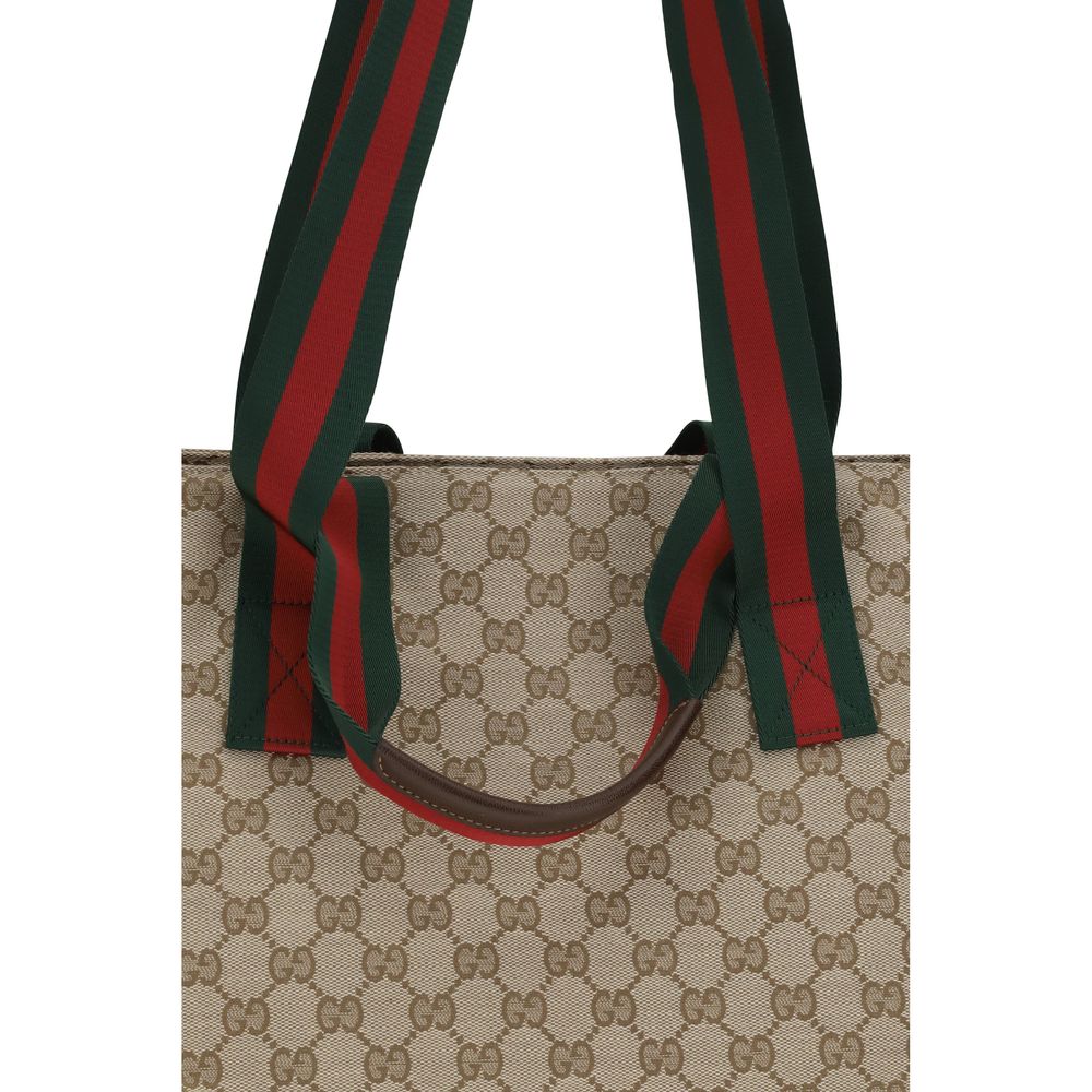 Gucci Beige GG Fabric Shoulder Bag