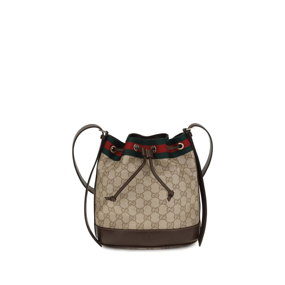 Gucci Beige GG Fabric Mini Bucket Bag