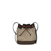 Gucci Beige GG Fabric Mini Bucket Bag