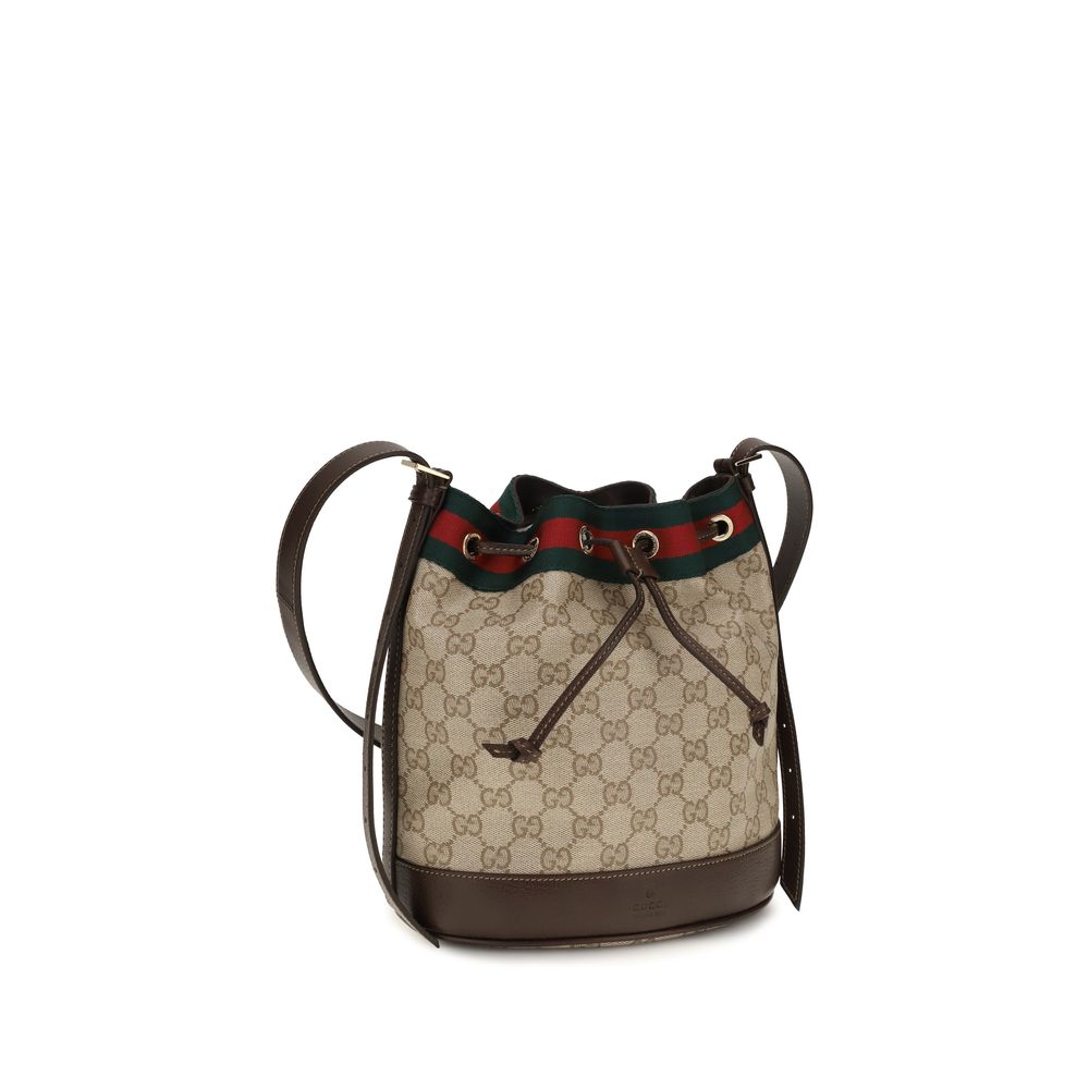 Gucci Beige GG Fabric Mini Bucket Bag