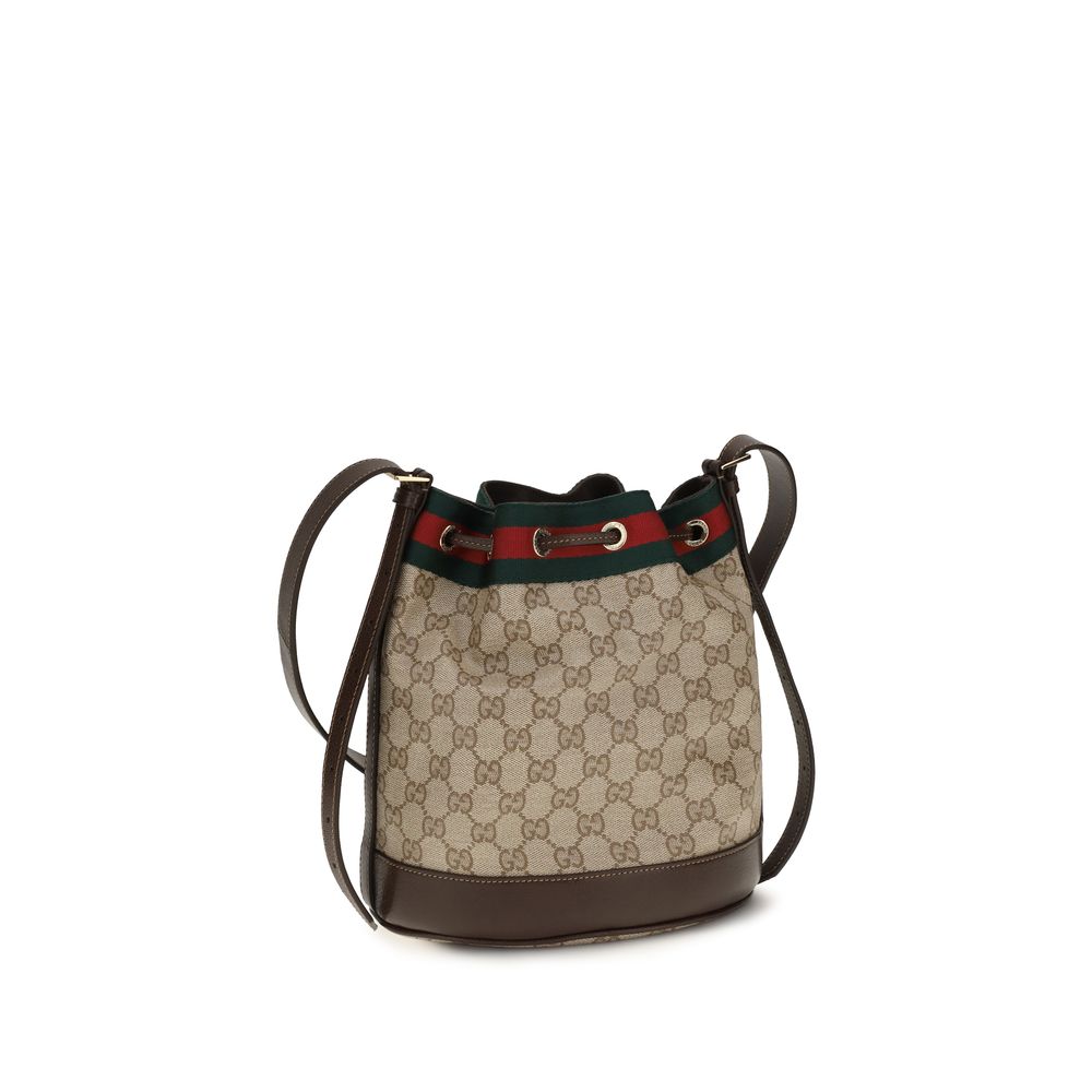 Gucci Beige GG Fabric Mini Bucket Bag