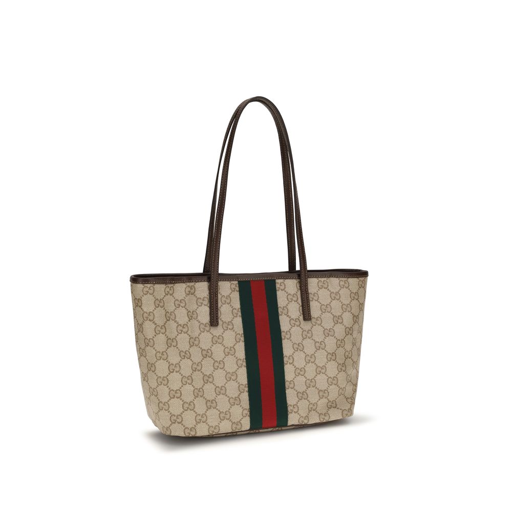 Gucci Beige GG Fabric Tote Bag