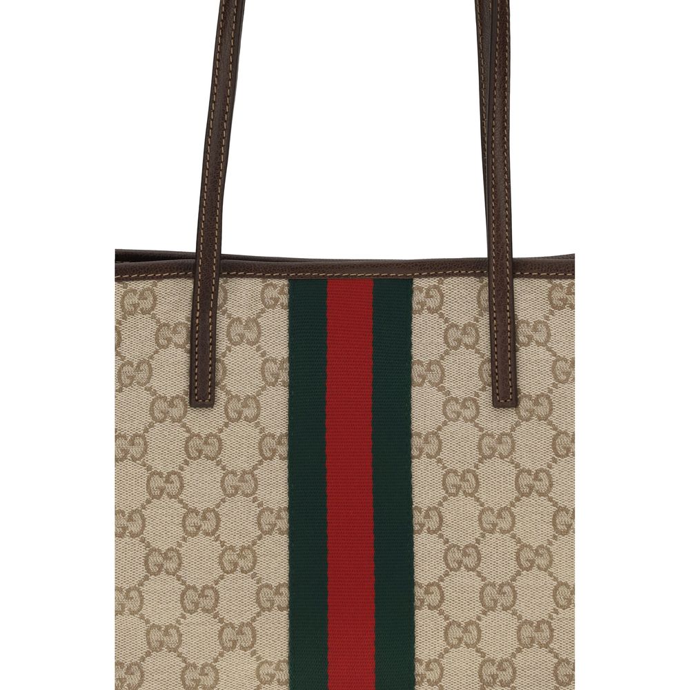 Gucci Beige GG Fabric Tote Bag
