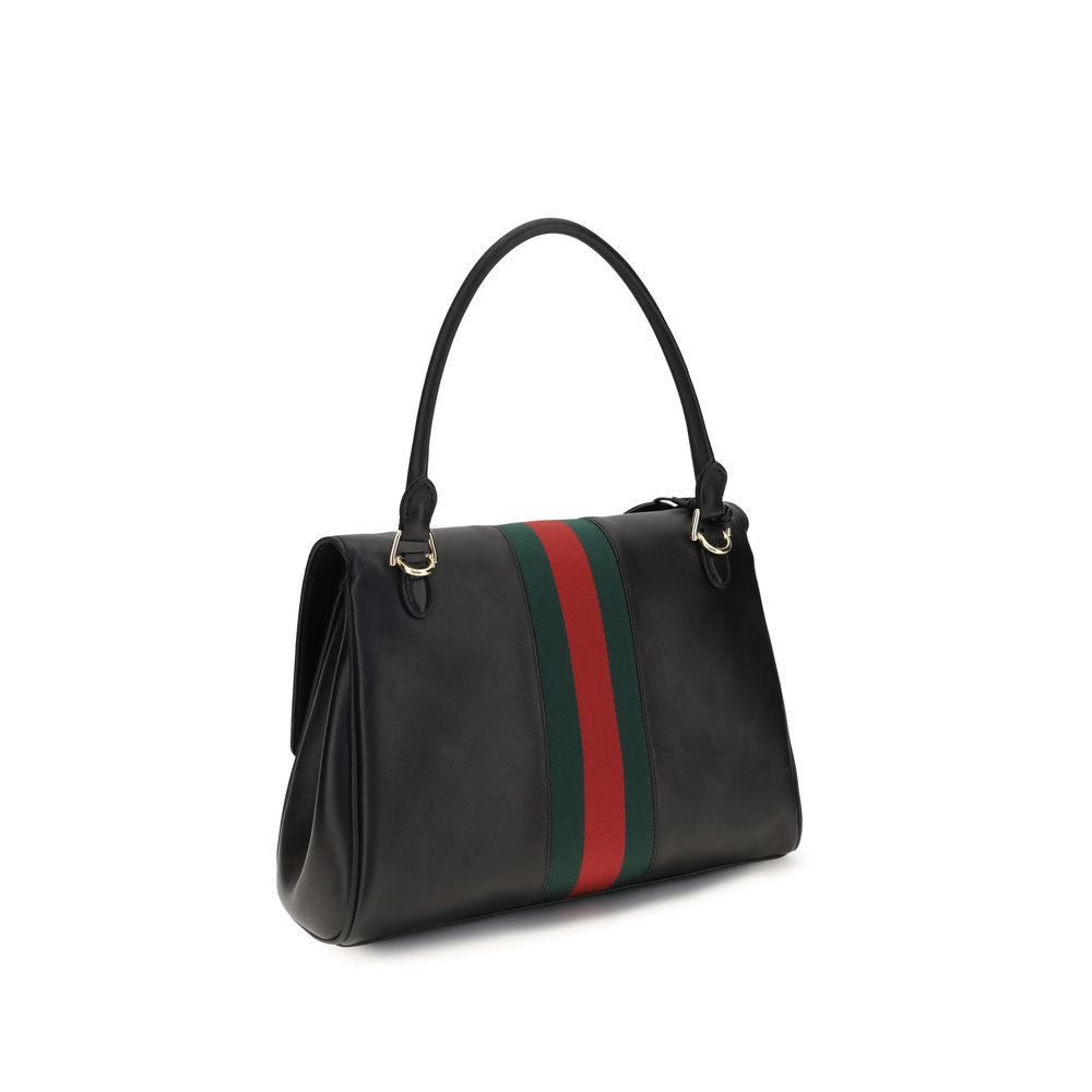 Gucci Black Calf Leather Handbag