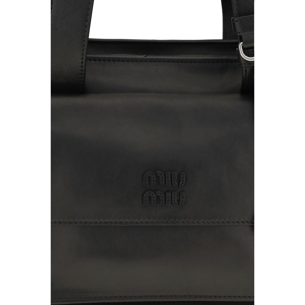 Miu Miu Brown Calf Leather Utilitaire Shoulder Bag