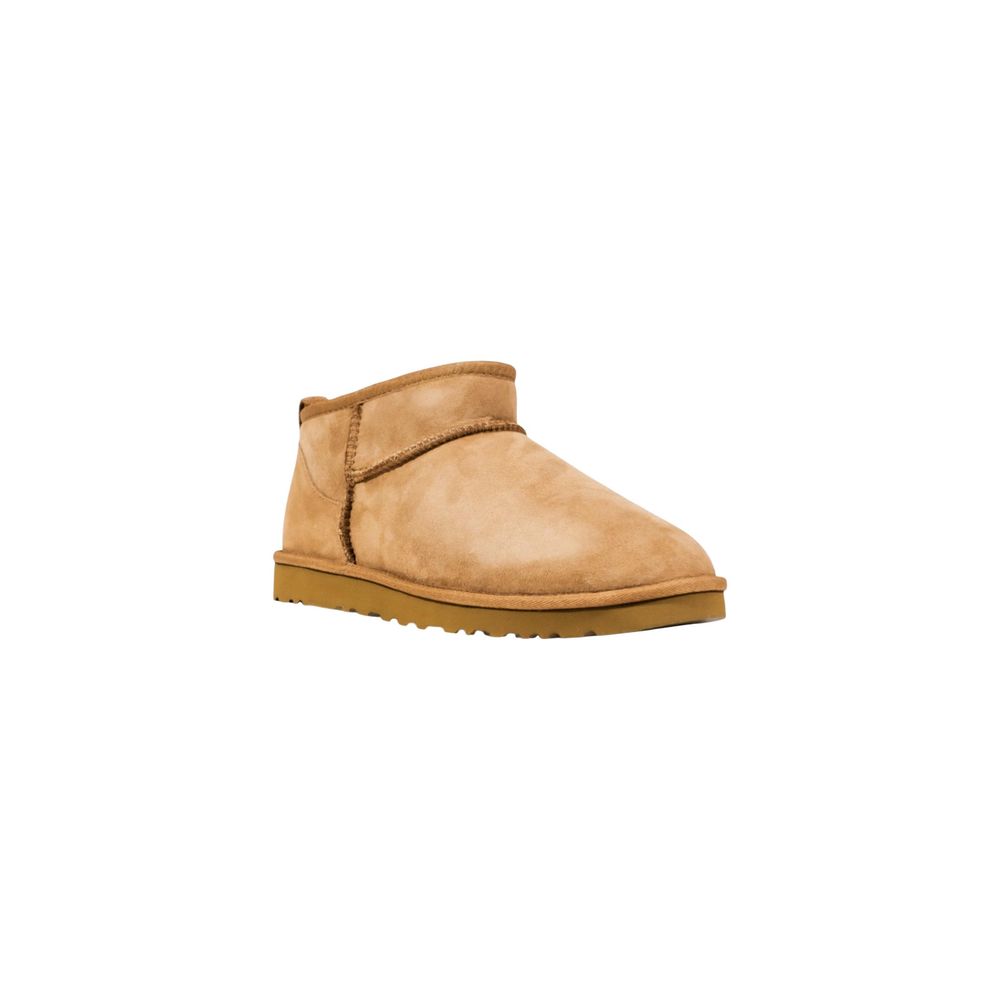 UGG Beige Leather Twinface Ankle Boots