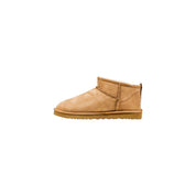UGG Beige Leather Twinface Ankle Boots