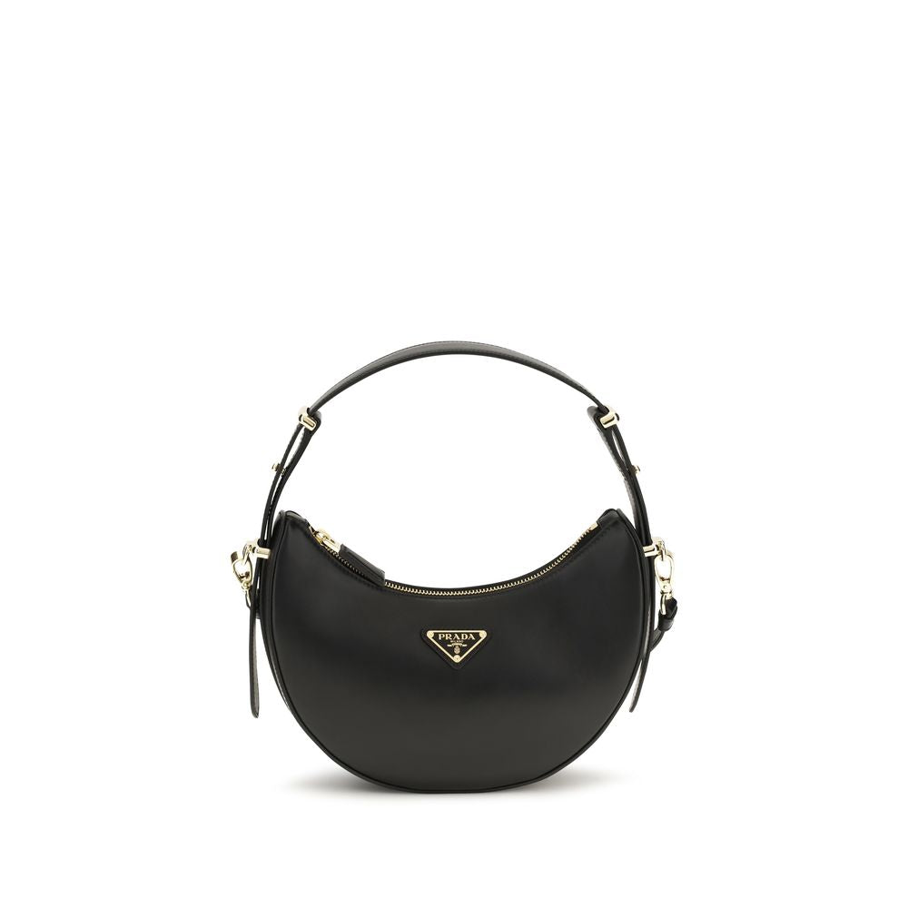 Prada Black Calf Leather Shoulder Bag
