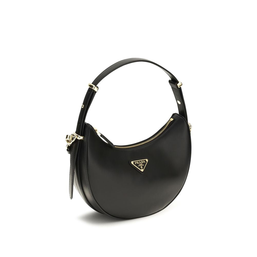 Prada Black Calf Leather Shoulder Bag