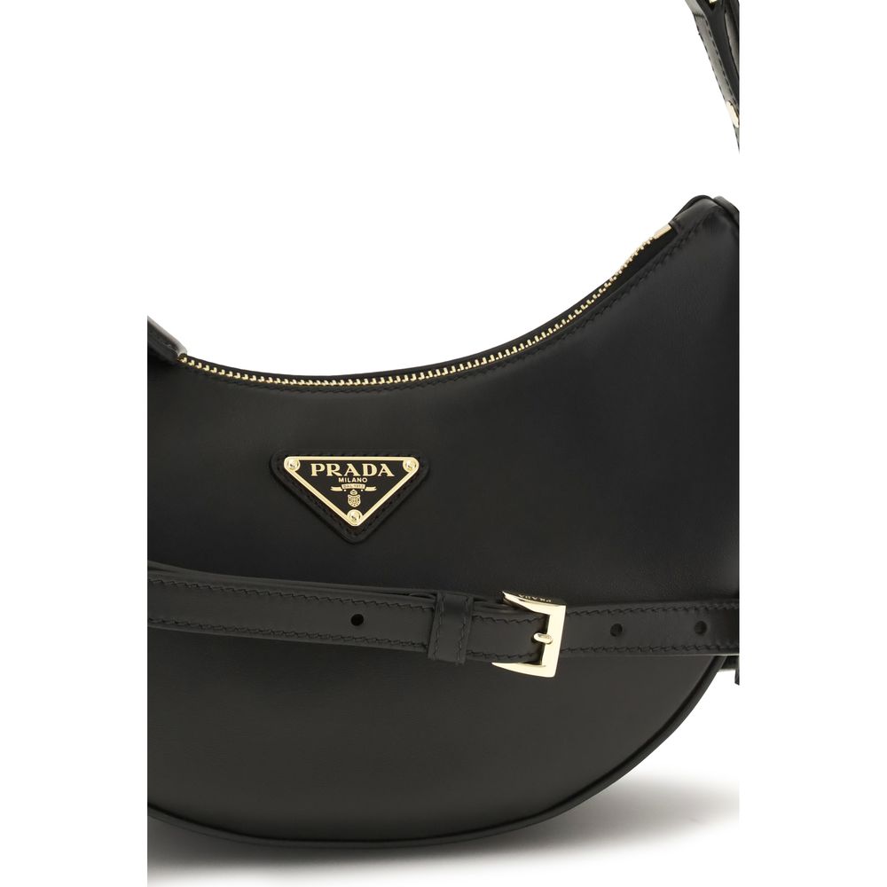 Prada Black Calf Leather Shoulder Bag