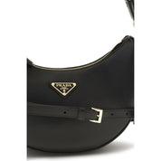 Prada Black Calf Leather Shoulder Bag