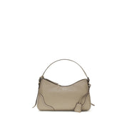 Prada Gray Calf Leather Shoulder Bag