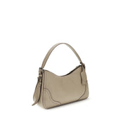 Prada Gray Calf Leather Shoulder Bag