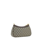 Gucci Brown Cotton Polyurethane Polyester Shoulder Bag