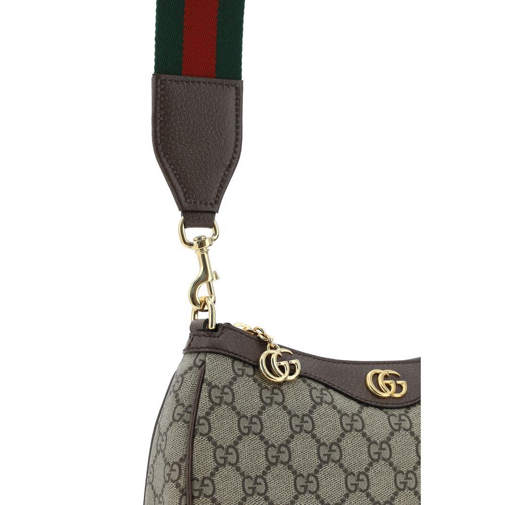 Gucci Brown Cotton Polyurethane Polyester Shoulder Bag