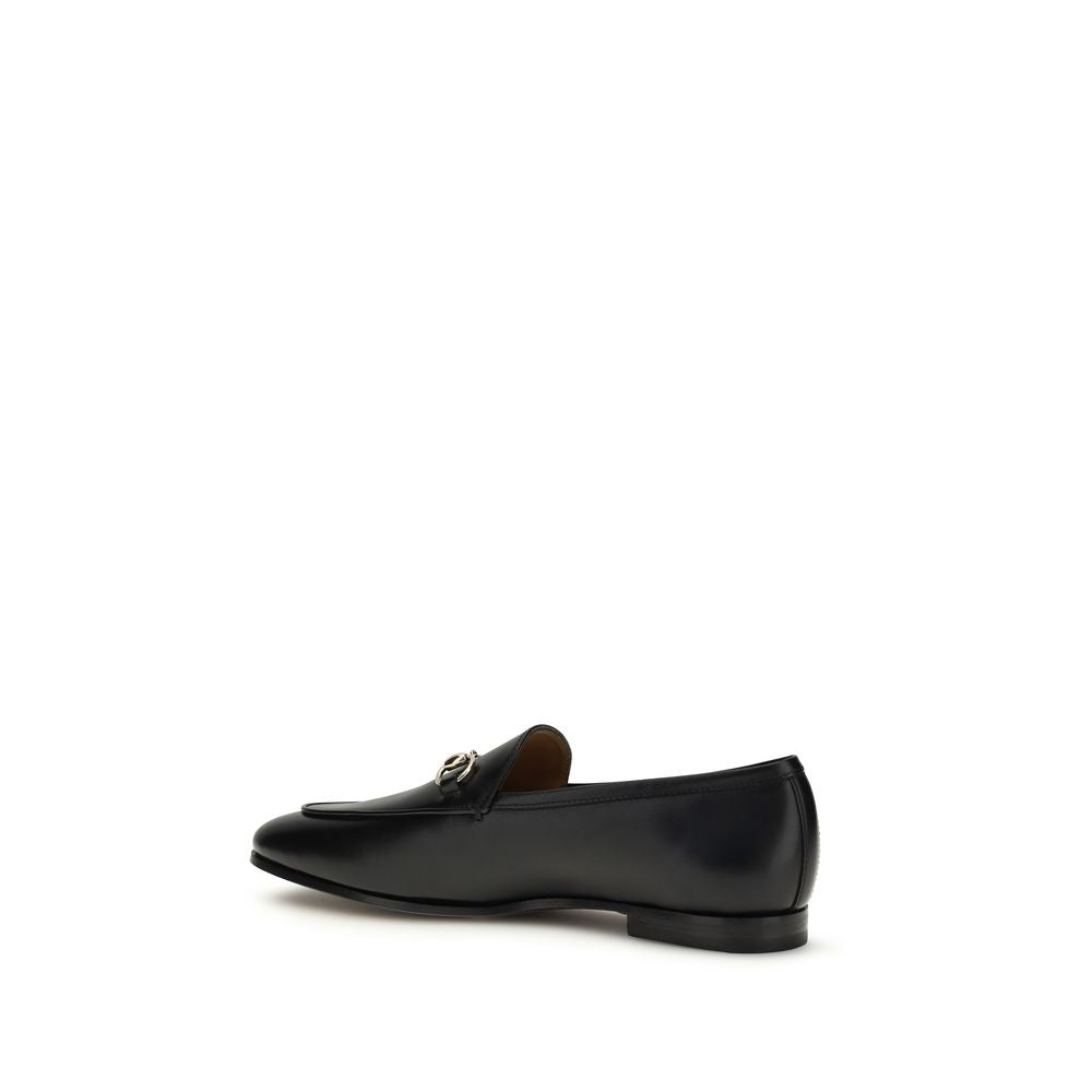 Gucci Black Calf Leather Loafers