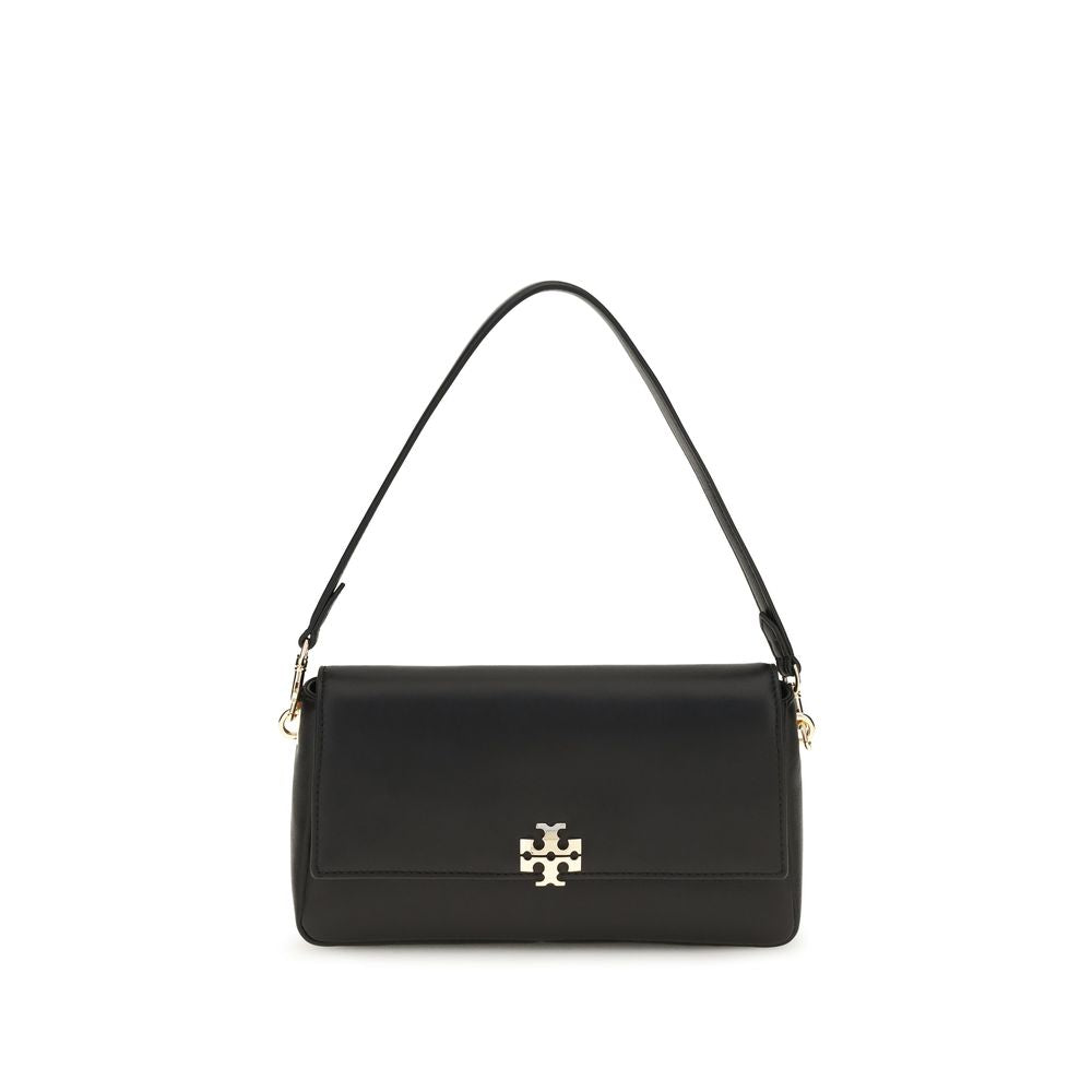 Tory Burch Black Calf Leather Shoulder Bag