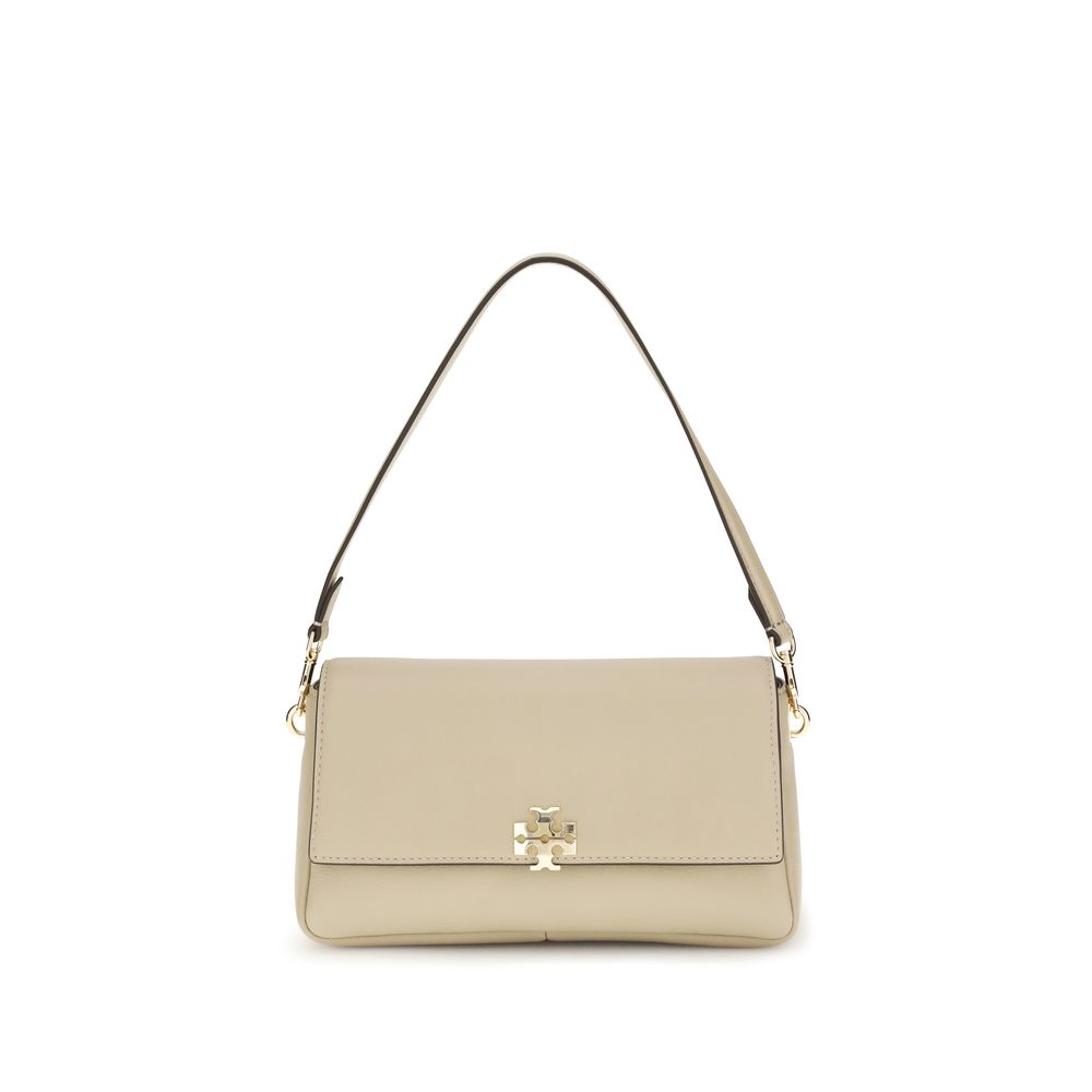 Tory Burch Beige Calf Leather Shoulder Bag