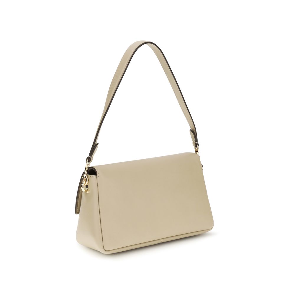 Tory Burch Beige Calf Leather Shoulder Bag