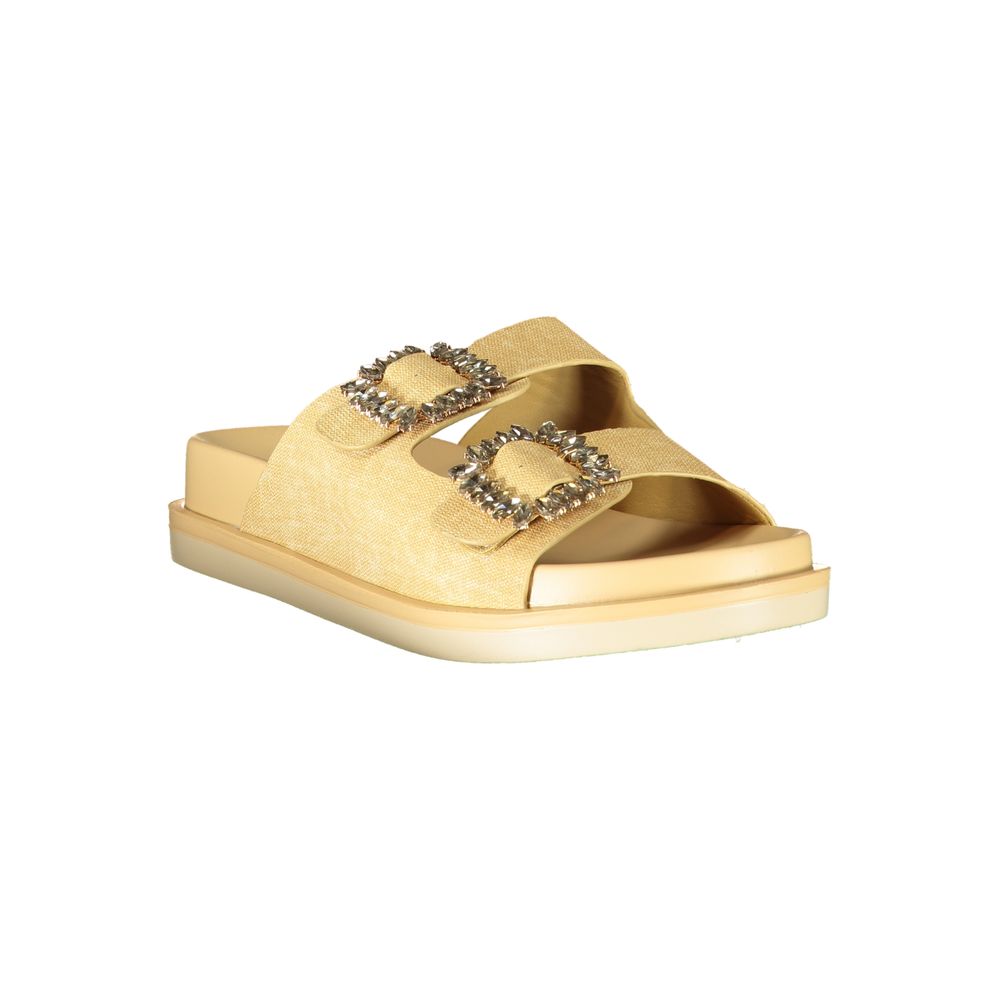 Laura Biagiotti Beige Polyurethane Slippers