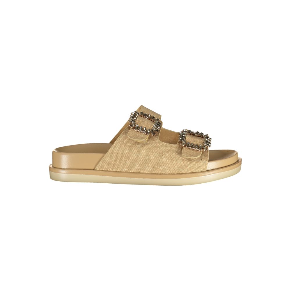 Laura Biagiotti Beige Polyurethane Slippers