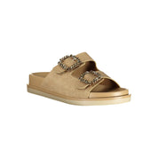 Laura Biagiotti Beige Polyurethane Slippers