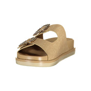 Laura Biagiotti Beige Polyurethane Slippers