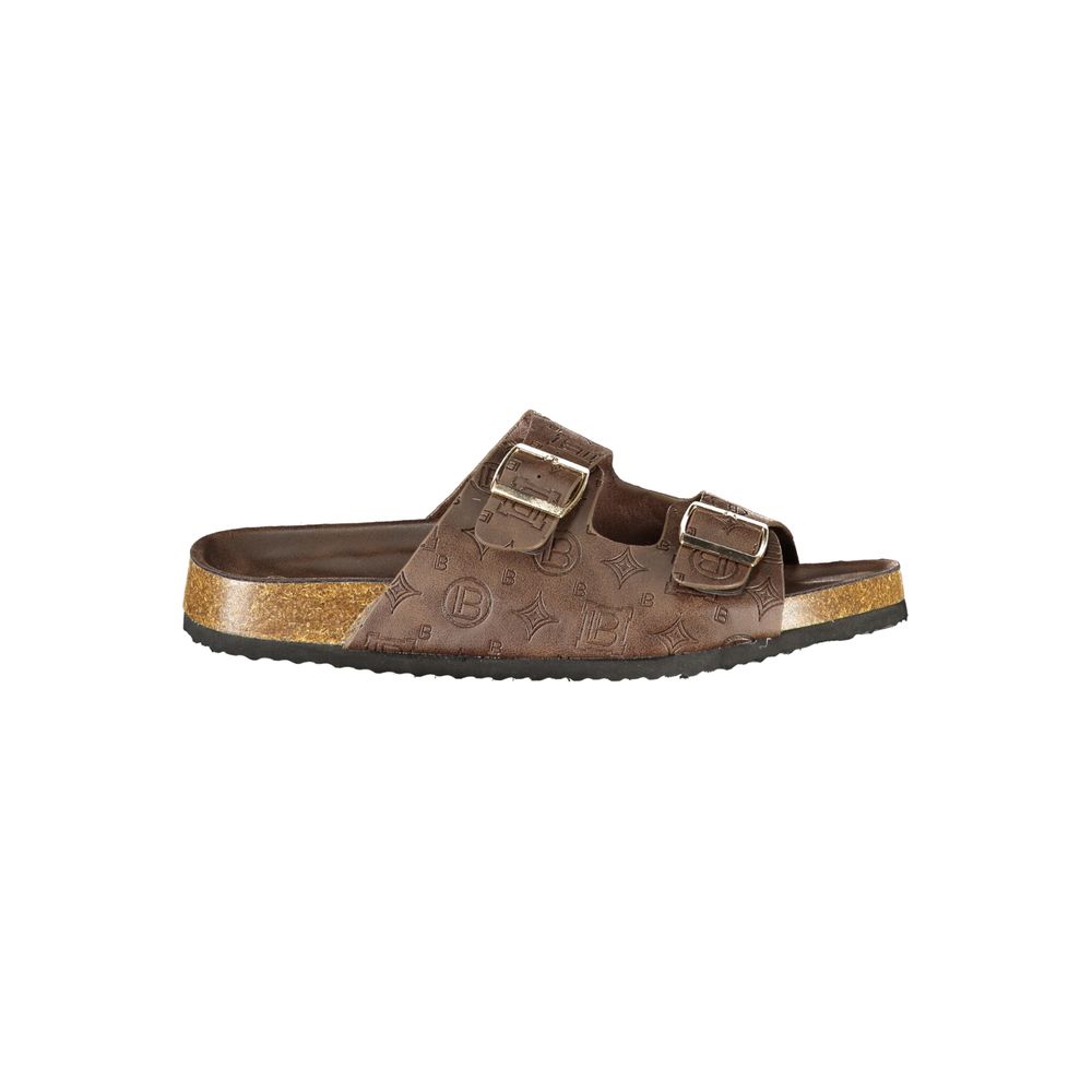 Laura Biagiotti Brown Polyurethane Sandals