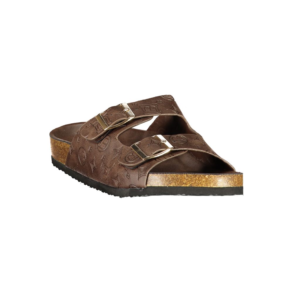 Laura Biagiotti Brown Polyurethane Sandals