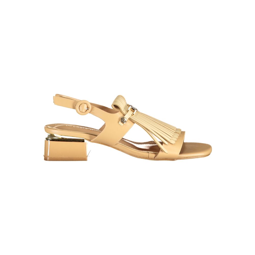 Laura Biagiotti Beige Polyurethane Sandal