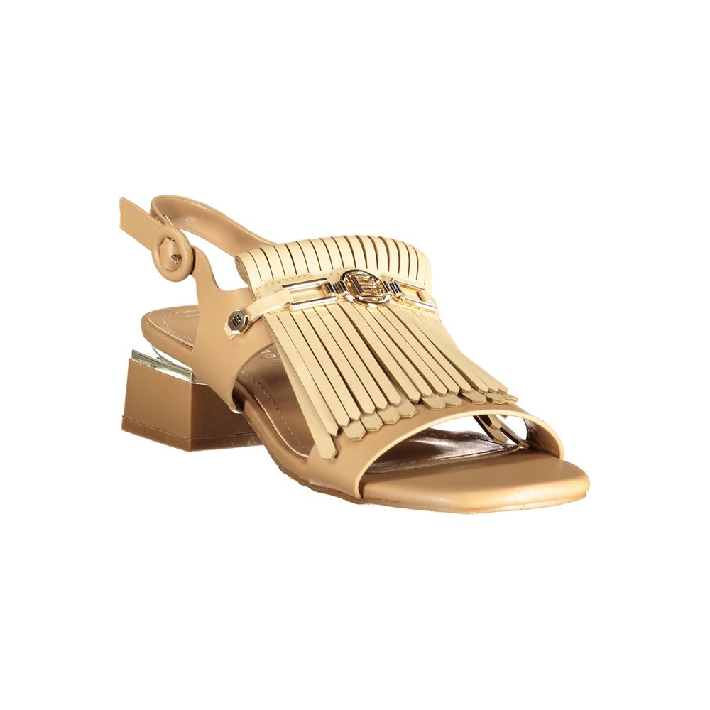 Laura Biagiotti Beige Polyurethane Sandal